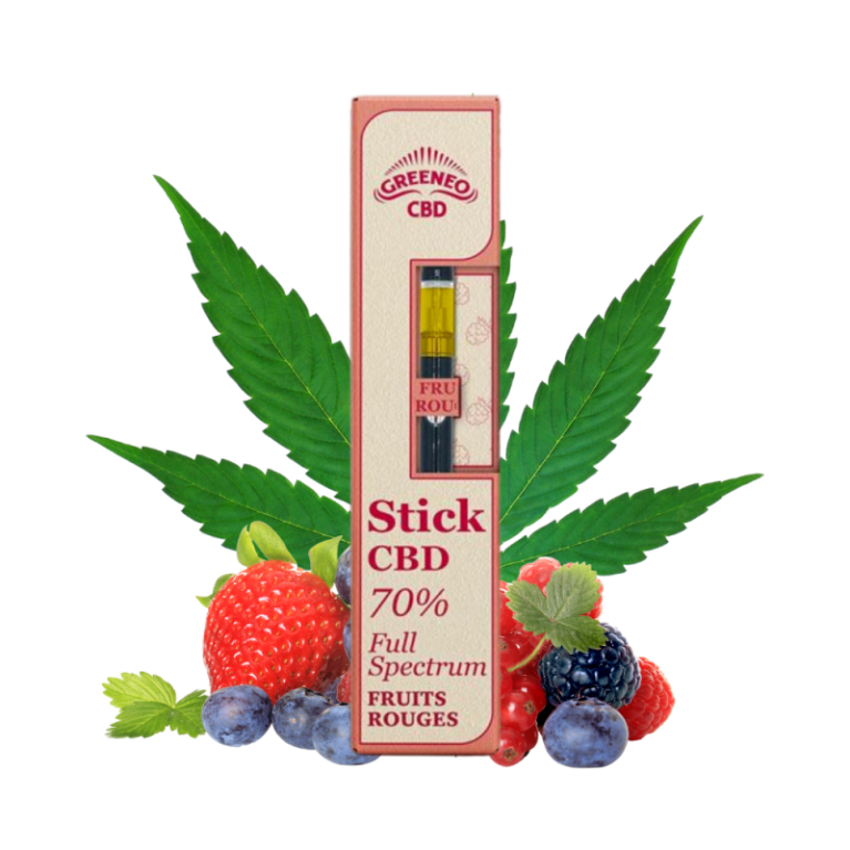 CBD Stick Fruits Rouges 70% Greeneo