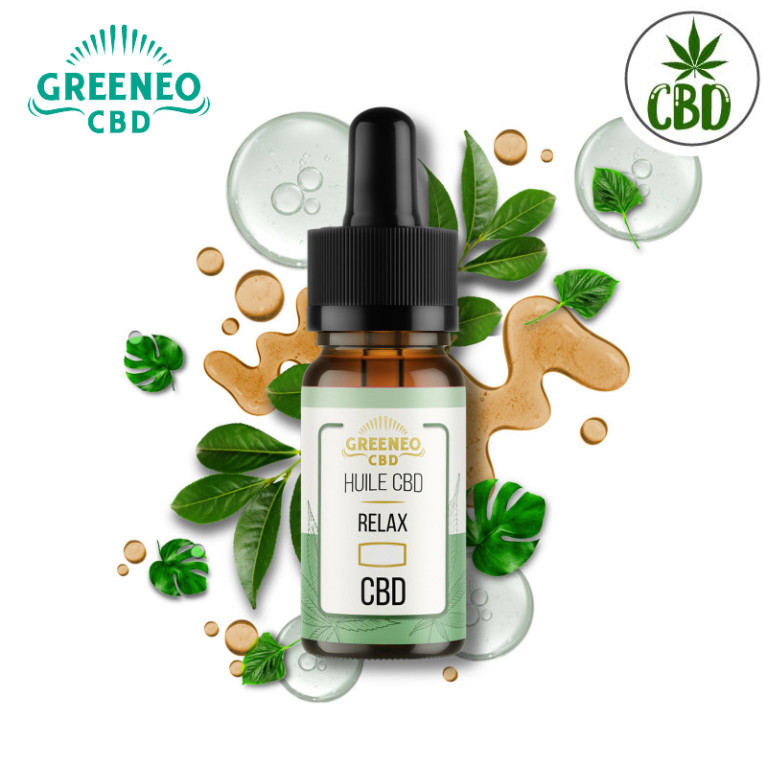 Huile de CBD GREENEO Relax - 2000mg - 10ml