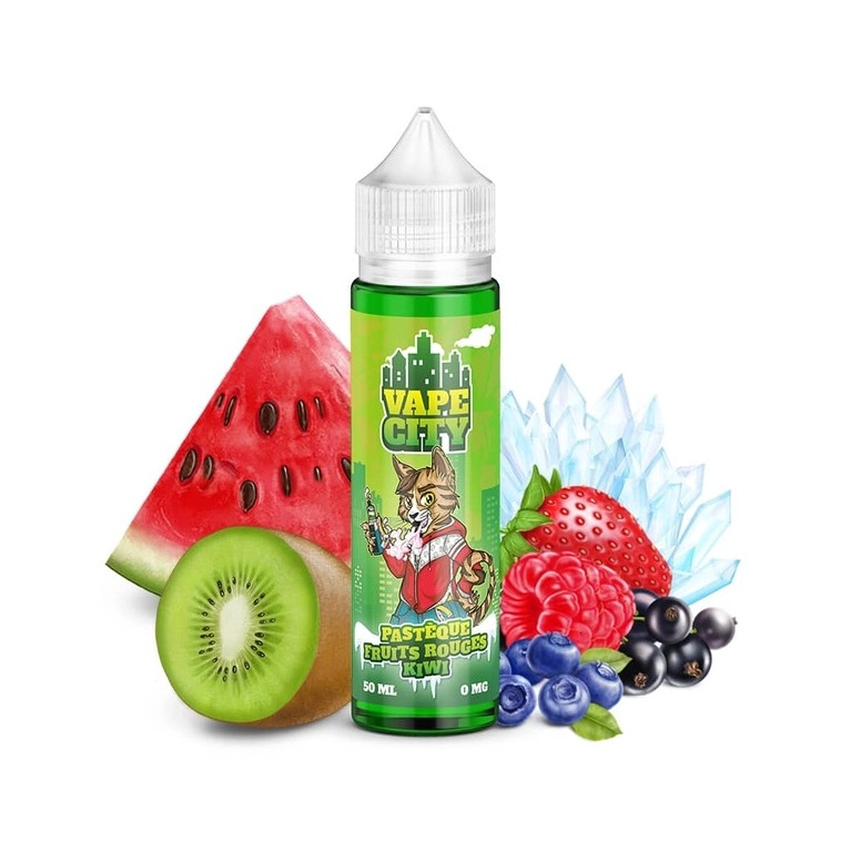 Pastèque Fruits rouges Kiwi 50ml - Vape City ar.