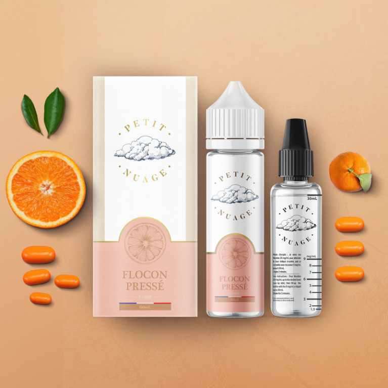 Flocon Pressé - Petit nuage 60ml - 0mg ot.