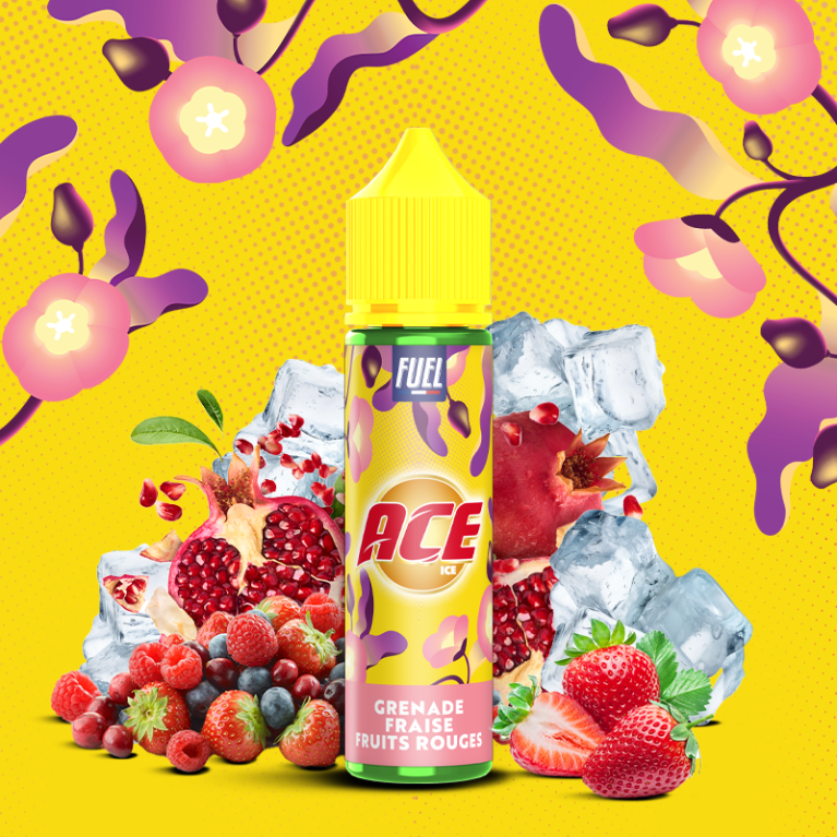 Grenade Fraise Fruits Rouges - Maison Fuel - 50ml - 0mg ar.